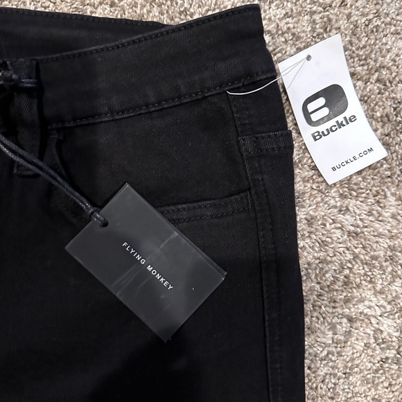 Flying Monkey Black Mid Rise Skinny Jeans size 30R NWT - Picture 6 of 9